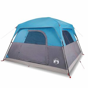 vidaXL Campingtelt 4 personer bl&aring; vanntett