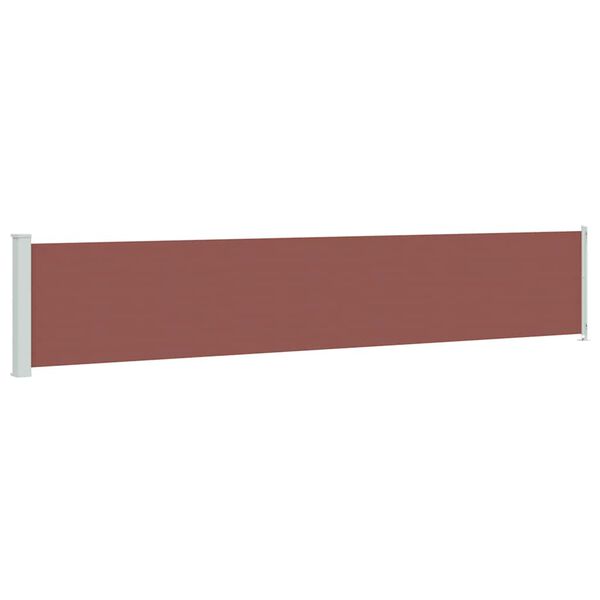 vidaXL Uttrekkbar sidemarkise 117x600 cm brun
