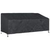 vidaXL Hagebenkdeksel Svart 200 x 100 x 89 cm 600D Oxford stoff