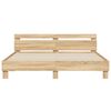 vidaXL Sengeramme med hodegavl sonoma eik 180x200 cm konstruert tre