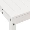 vidaXL Pottebord med hylle hvit 82,5x35x75 cm heltre furu