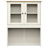 vidaXL Highboard VIGO hvit 80x40x176 cm heltre furu