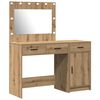 vidaXL Sminkebord 2 pcs Brun 40 x 41 x 75 cm Konstruert tre