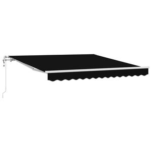 vidaXL Elektrisk Utrekkbar Markise Svart 300 x 250 cm