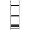 vidaXL Vegghyllesett 6 pcs Svart Eik 100 x 25 x 30 cm Konstruert tre