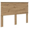 vidaXL Hodegavl med hodegjerde Artisan Eik 140 cm Konstruert tre