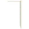 vidaXL Walk-in Dusjvegg Gull 100 x 195 cm herdet glass