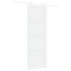 vidaXL Skyved&oslash;r Hvit 83 x 232 cm Heltre furu