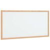 vidaXL Magnetisk whiteboardtavle med ramme i heltre furu 60x30 cm
