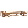 vidaXL Utend&oslash;rs sofa-sett 7 pcs Naturlig Solid akasietre