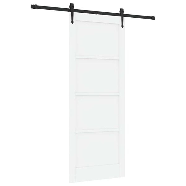 vidaXL Skyved&oslash;r ORKDAL Hvit 83 x 211 cm Massiv furu
