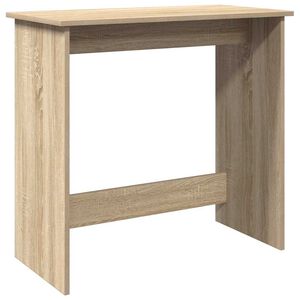 vidaXL Skrivebord sonoma eik 80x40x75 cm sponplate