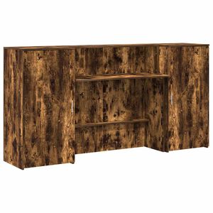 vidaXL Resepsjonspult r&oslash;kt eik 200x50x103,5 cm konstruert tre
