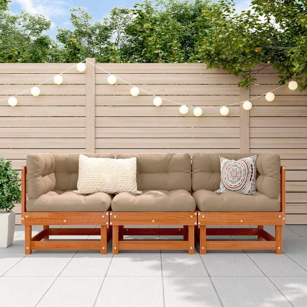 Sekjsonsofaenheter VoksBrun 183 x 61 x 62 cm Massiv furu