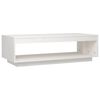 vidaXL Salongbord hvit 110x50x33,5 cm heltre furu