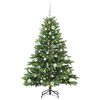 vidaXL Kunstig juletre med 150 LED med stativ gr&oslash;nn 150 cm PE og PVC
