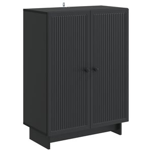 vidaXL Serviesskap Svart 66 x 34,5 x 90 cm Konstruert tre