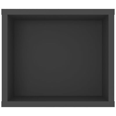 vidaXL Hengende TV-benk grå 100x30x26,5 cm sponplate