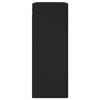 vidaXL Veggskap 2 stk svart konstruert tre