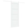 vidaXL Skyved&oslash;r 78 x 202 cm Konstruert tre Hvit