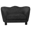 vidaXL Hundesofa svart 66x43x40 cm plysj