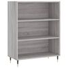vidaXL Highboard gr&aring; sonoma 69,5x34x180 cm konstruert tre