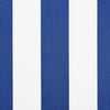 vidaXL Innvendbar Markise Bl&aring; og hvit 450 &times; 300 cm Polyester og Metall