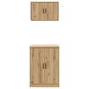 vidaXL Garasjeskap 2 stk artisan eik konstruert tre