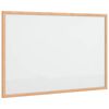 vidaXL Magnetisk whiteboardtavle med ramme i heltre furu 60x40 cm