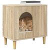 vidaXL Katt Hus Sonoma 51 x 30 x 52 cm Konstruert tre