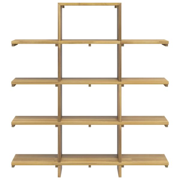 vidaXL Bokhylle 100x30x120 cm heltre teak