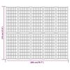 vidaXL Sammenleggbar romdeler 5 paneler japansk stil 200x170 cm svart