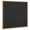 vidaXL Tavle med ramme i heltre furu svart 60x55 cm