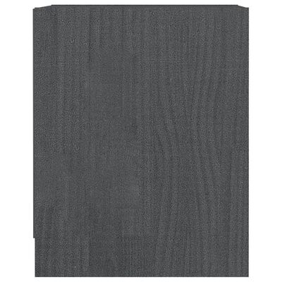 vidaXL Nattbord 35,5x33,5x41,5 cm heltre furu grå