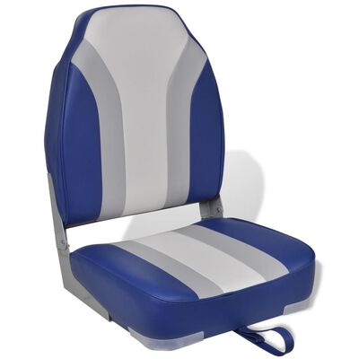 vidaXL Sammenleggbar båtstol med høy ryggstøtte