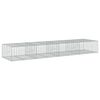 vidaXL Gabionkurv med deksel 400x100x50 cm galvanisert jern