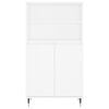 vidaXL Highboard hvit 60x36x110 cm konstruert tre