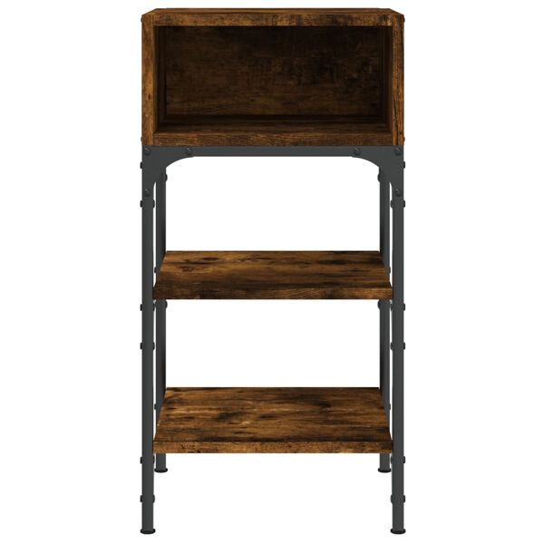 vidaXL Nattbord røkt eik 35x34,5x70 cm konstruert tre