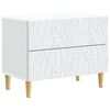 vidaXL Nattbord Hvit 62 x 34,5 x 48 cm Konstruert tre