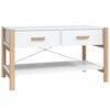 vidaXL Salongbord hvit 82x48x45 cm konstruert tre