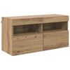 vidaXL TV Veggskap 80 x 30 x 40 cm Artisan Eik Konstruert tre