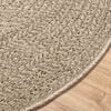 vidaXL Teppe ZIZUR beige &Oslash; 160 cm jute-utseende innend&oslash;rs og utend&oslash;rs