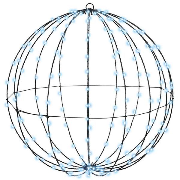 vidaXL Kule med 192 LED Kaldhvit 60 cm Metall