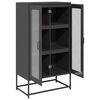 vidaXL Highboard svart 68x39x123 cm stål