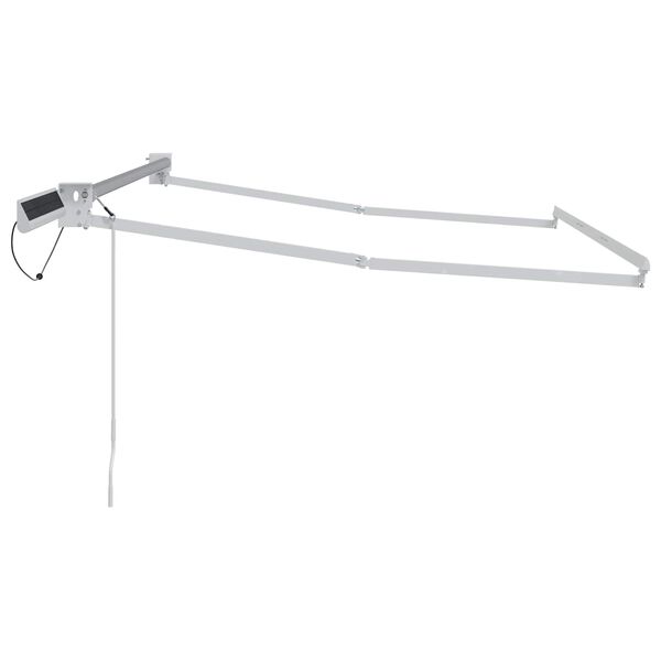 vidaXL Elektrisk uttrekkbar markiseramme Hvit 3 x 2 m St&aring;l