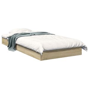 vidaXL Gulvsengramme Sonoma eik 80 x 200 cm Konstruert tre