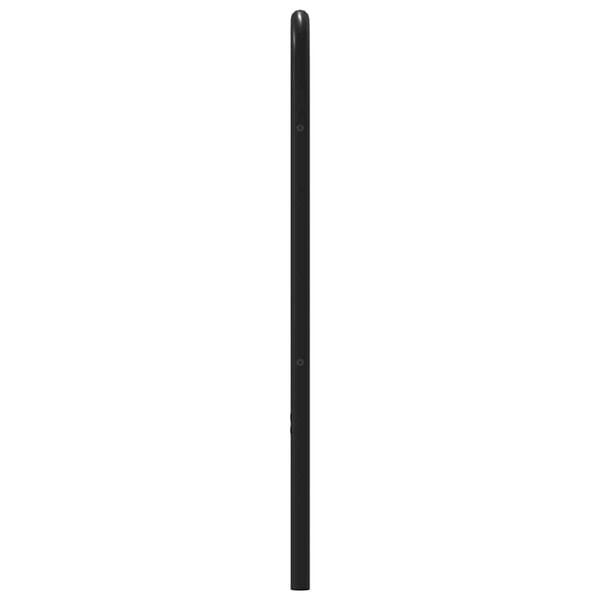 vidaXL Utskiftbar sengegavl brun eik 107 cm st&aring;l og konstruert tre