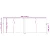 vidaXL Uttrekkbar sidemarkise 140x1000 cm antrasitt