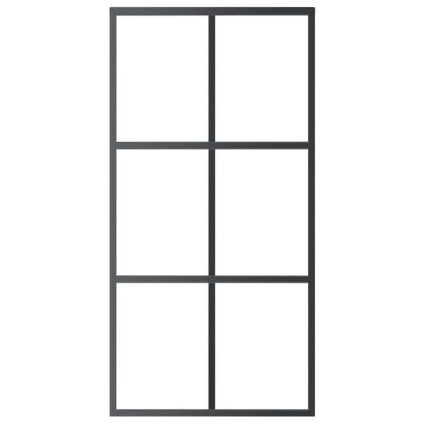 vidaXL Skyved&oslash;r med monteringssett 102x205 cm ESG glass og aluminium