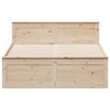 vidaXL Sengeramme uten madrass med hodegavl 160x200 cm heltre furu